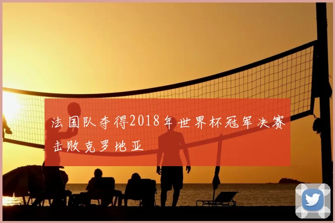 法国队夺得2018年世界杯冠军决赛击败克罗地亚